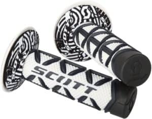 Scott Sports 219626-1007 Black & White Diamond Motorcycle Grips