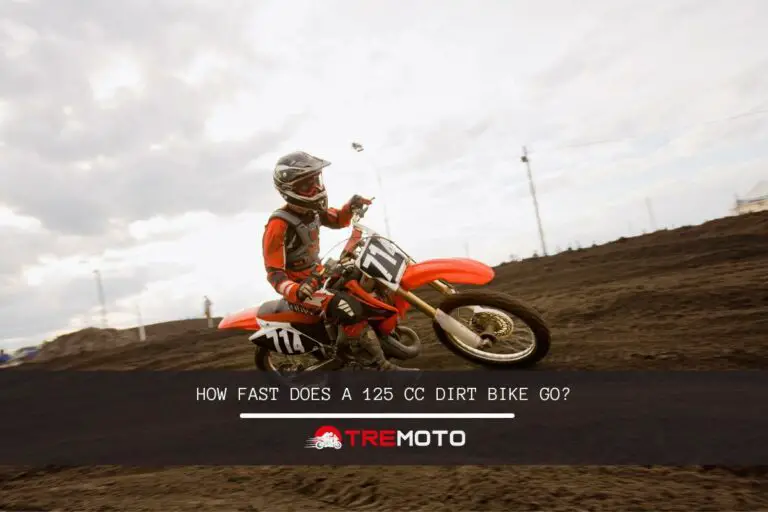 How fast does a 125 cc dirt bike go?