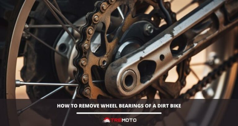 How to remove wheel bearings of a dirt bike