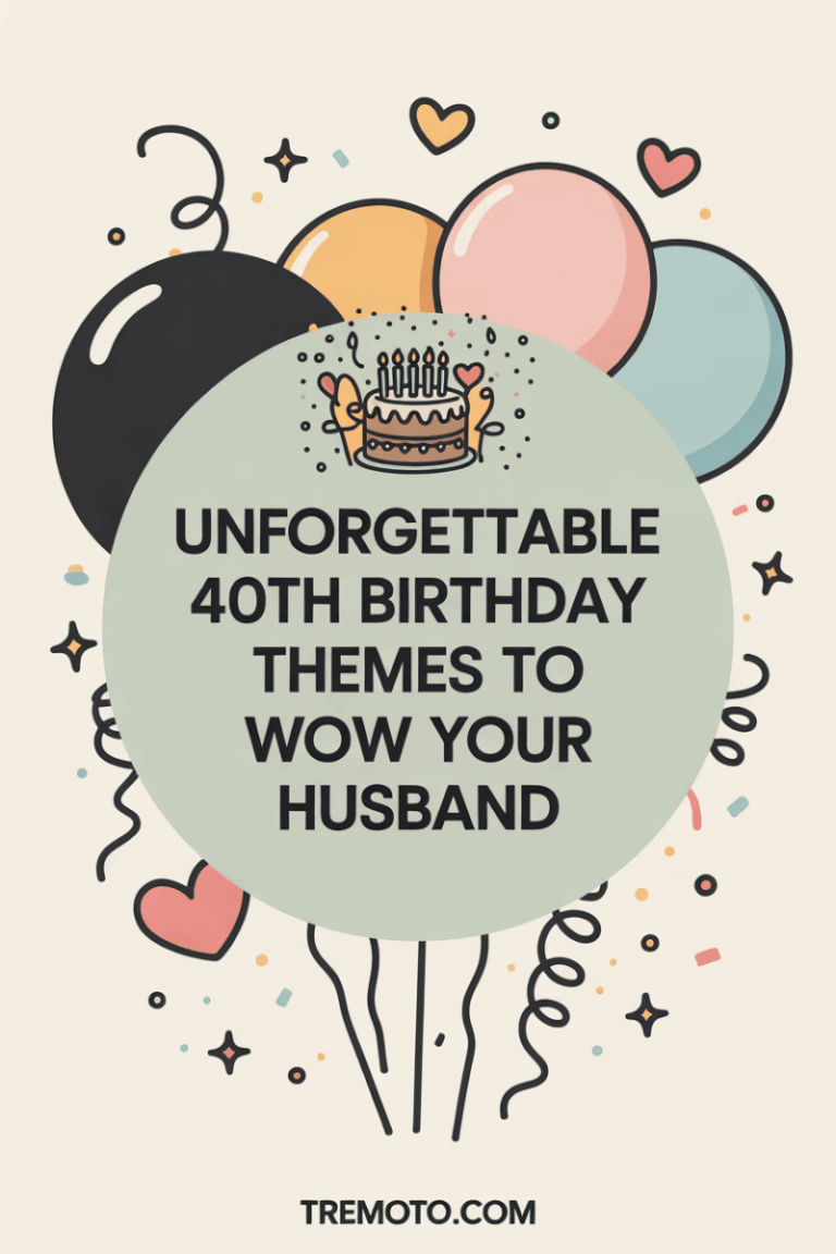 21 Unique Ways to Celebrate Your Husband’s 40th Birthday